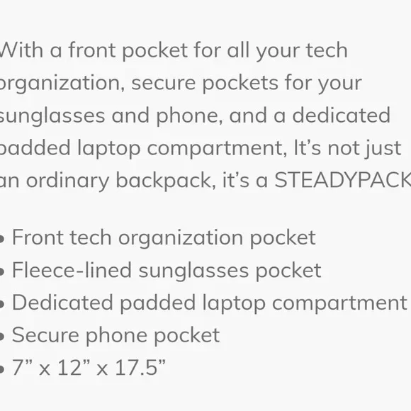 Travis Mathew Charcoal Gray Men’s Everyday Backpack - Picture 6 of 6